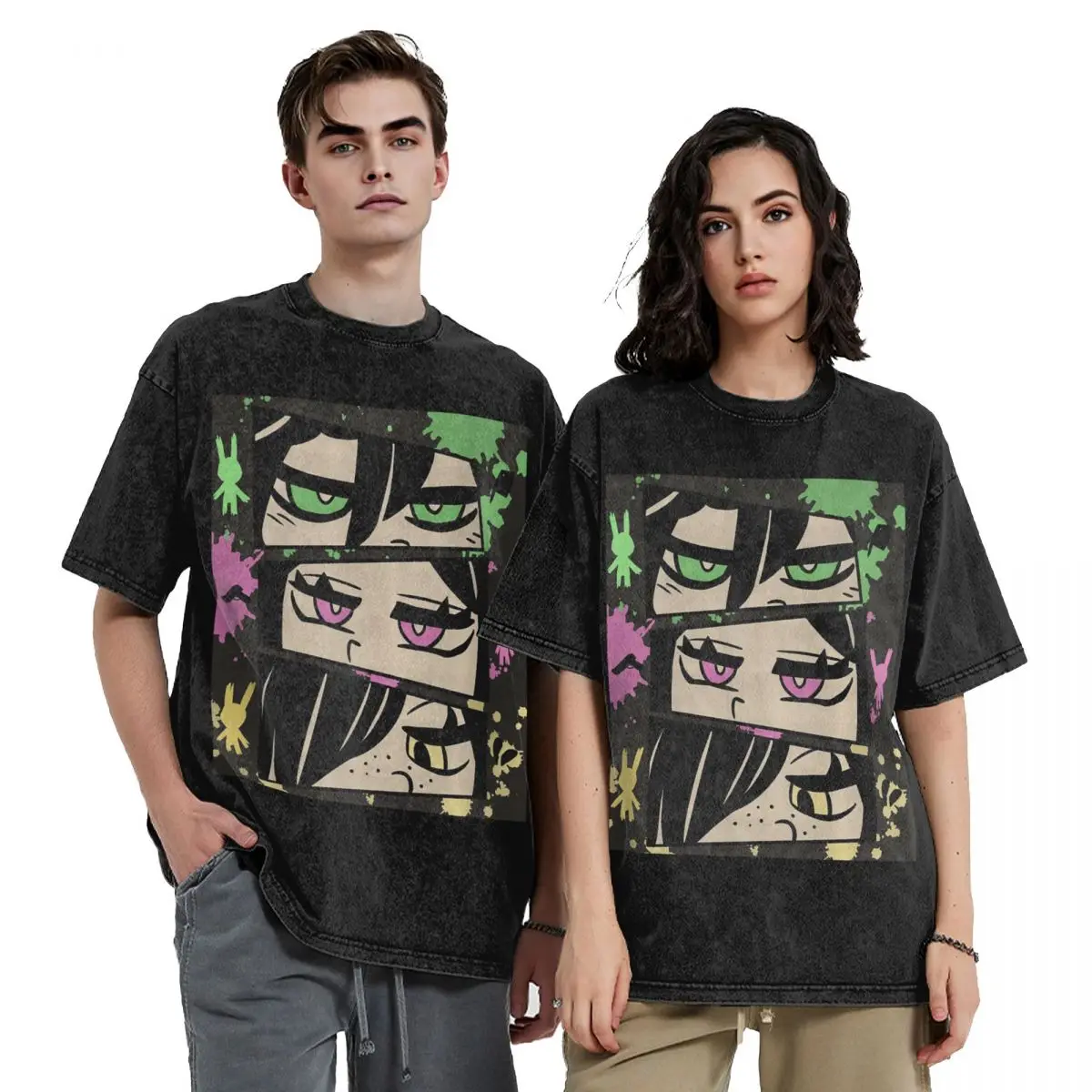 

Ashley And Andrew The Coffin Of Andy And Leyley Hip Hop Short Sleeve T-Shirts Tops Tees Streetwear T Shirt Cotton for Men Women