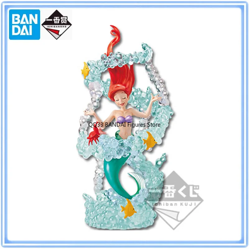 BANDAI Original Ichiban Kuji Disney Beautiful Stories Ariel Mermaid Action Figure Model Desktop Decoration