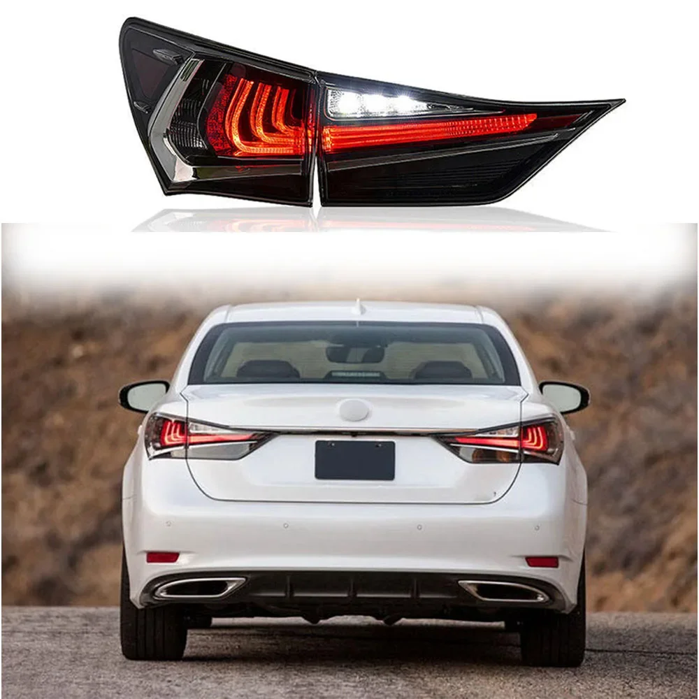 Pop Pop 1pair Taillights Styling For Lexus GS350 2012-2020 Tail Light LED DRL Running Signal Brake Reversing Parking Lighthouse