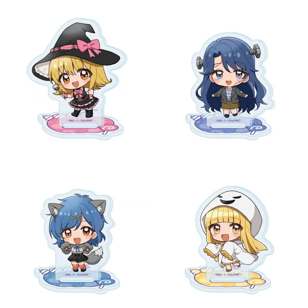 10CM Anime Mermaid Melody Acrylic Stand Keychain Cosplay Characters Ornament Accessories Goods Collection Gifts