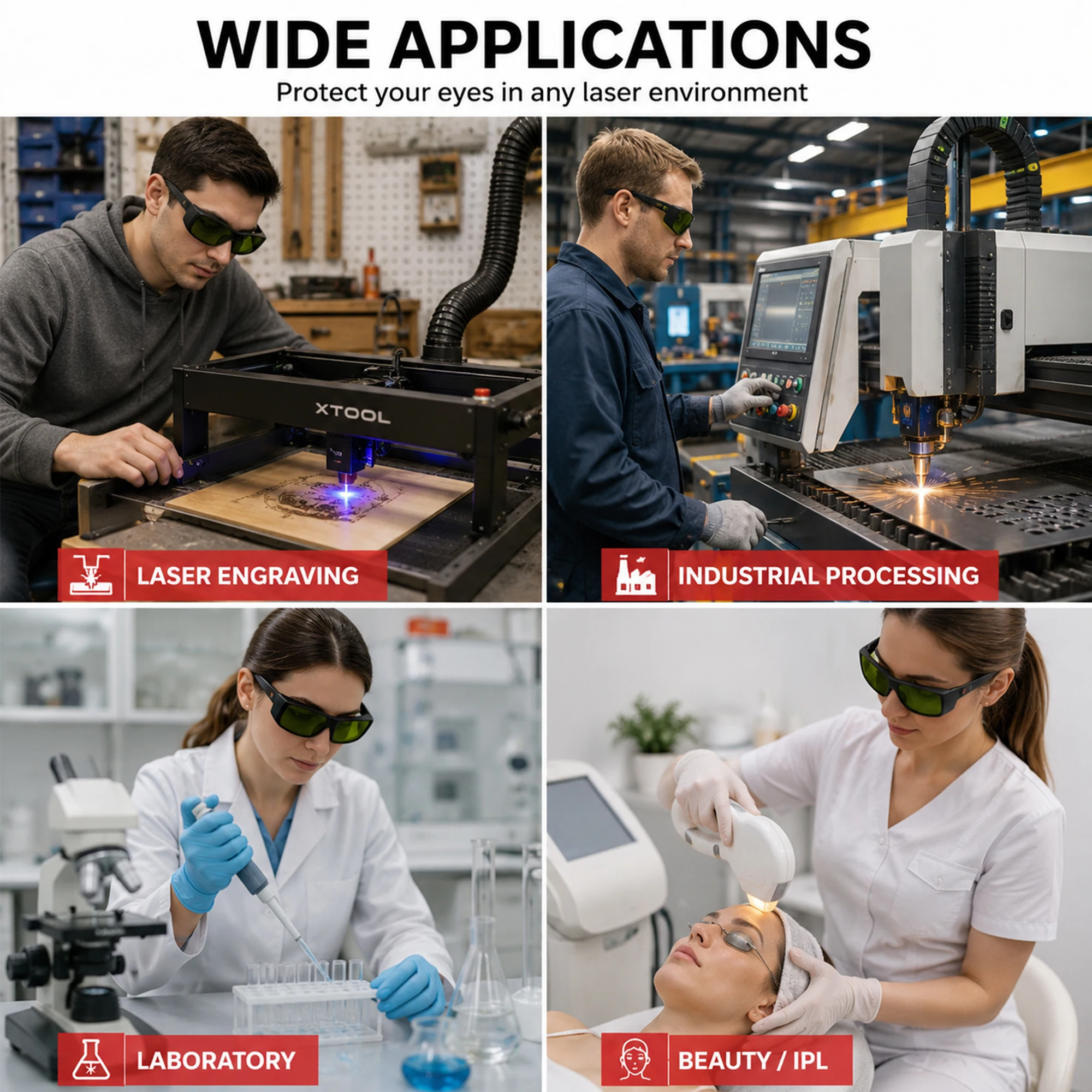 Óculos de Segurança a Laser OD - Industrial Laser Glasses avaliação e preço