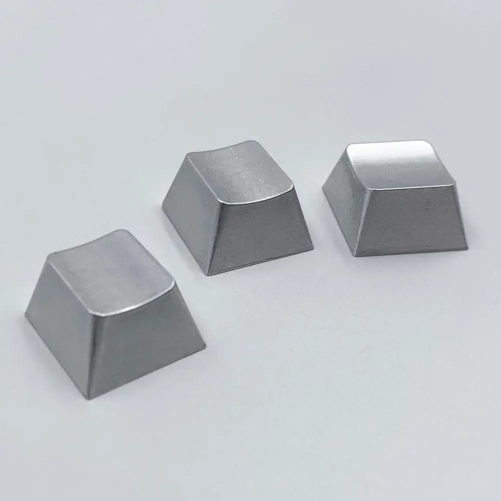 1 قطعة سبائك الألومنيوم شفافة Keycap المواد لوحة المفاتيح الميكانيكية المعدنية مخصصة خفيفة الوزن غير يتلاشى محفورة رمح الجسم