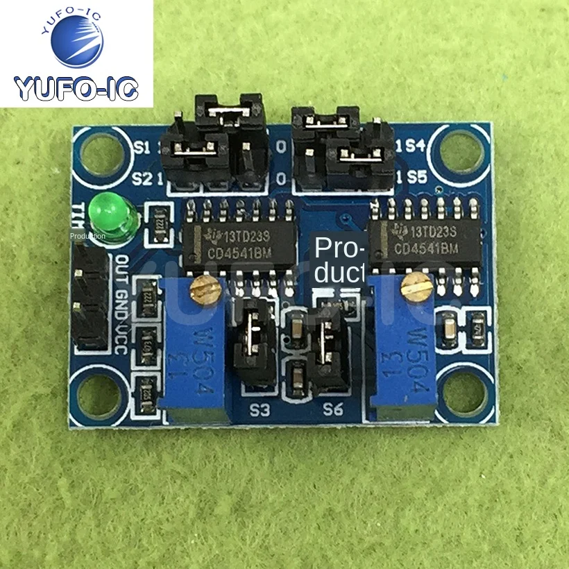 Free Ship 1PCS Cyclic Timing Square Wave Signal Generator Module Delay Adjustable Pulse Frequency Adjustable