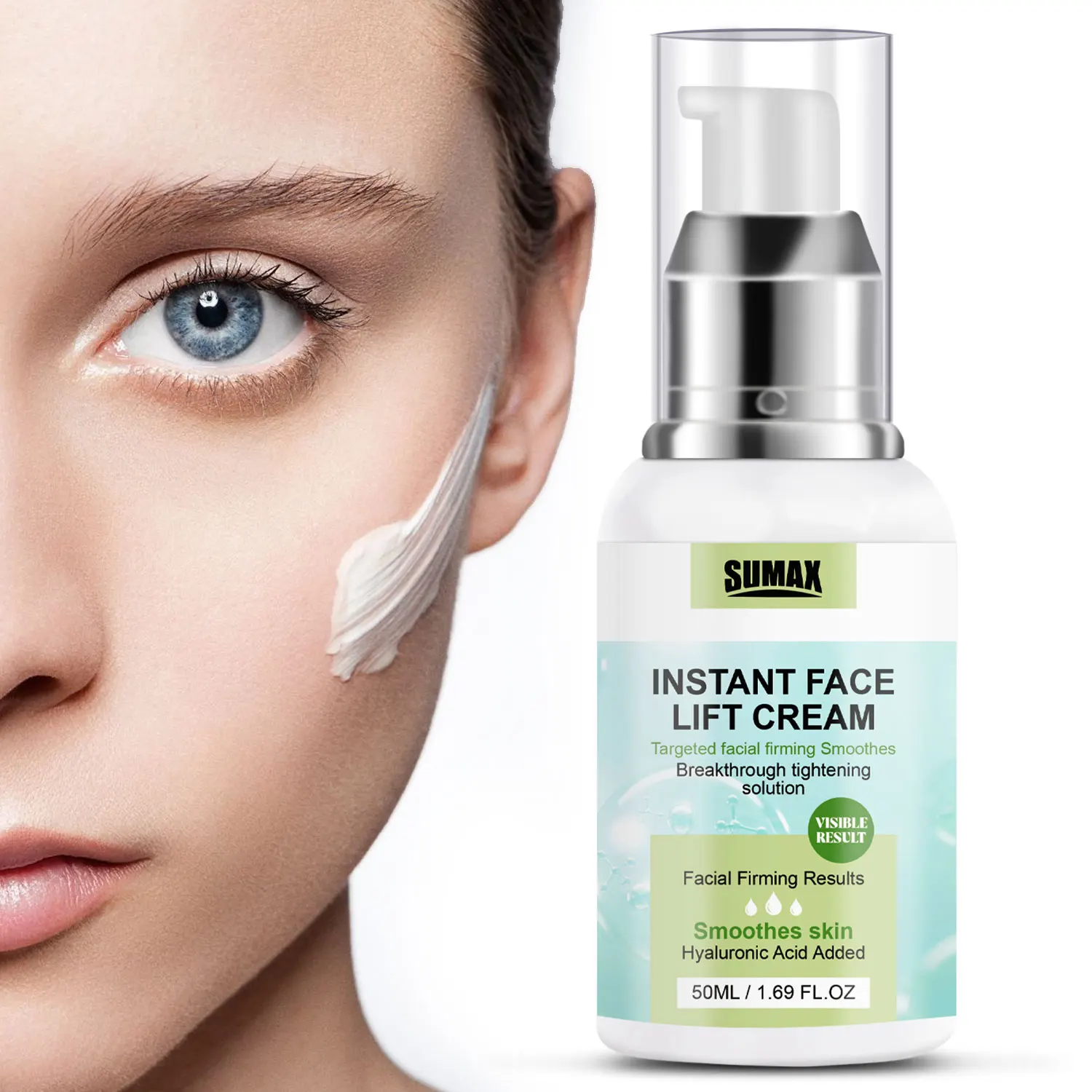 

SUMAX INSTANT FACE LIFT CREAM 50ml Hyaluronic Acid Face Cream Whitening and Brightening The Skin Lifting and Firming Cre