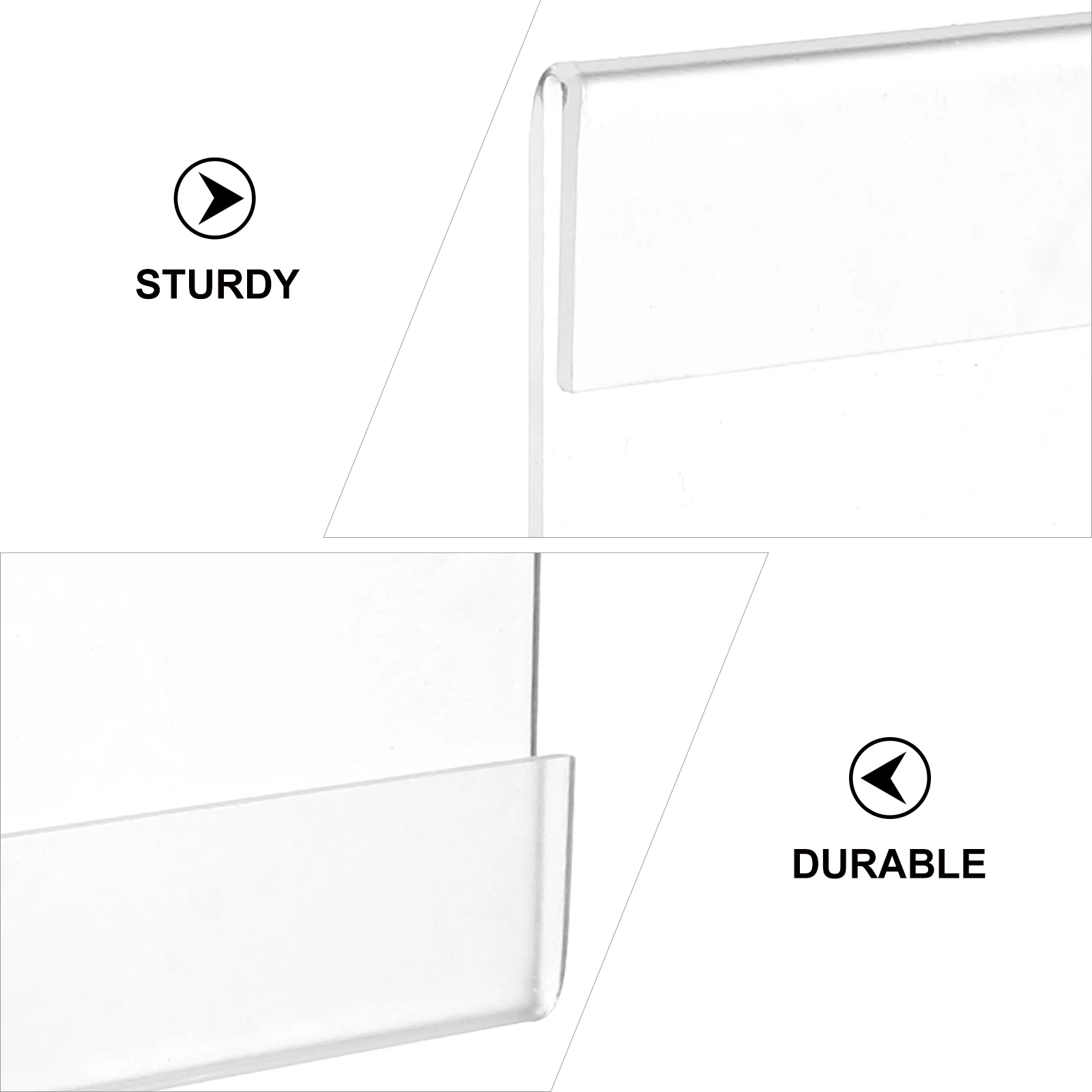 

5 Pcs Acrylic Sign Holder Reusable Price Display St Desktop Menu Storage Rack Tag Versatile Acrylic Rack