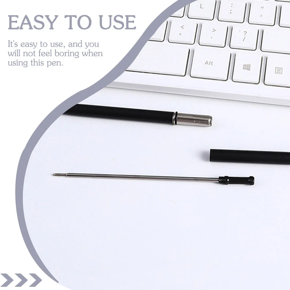 8pcs Plastic Desk Display Ballpoint Pens Lightweight Metal Sign Pens For Students Office Supplies Refillable Writing Tools