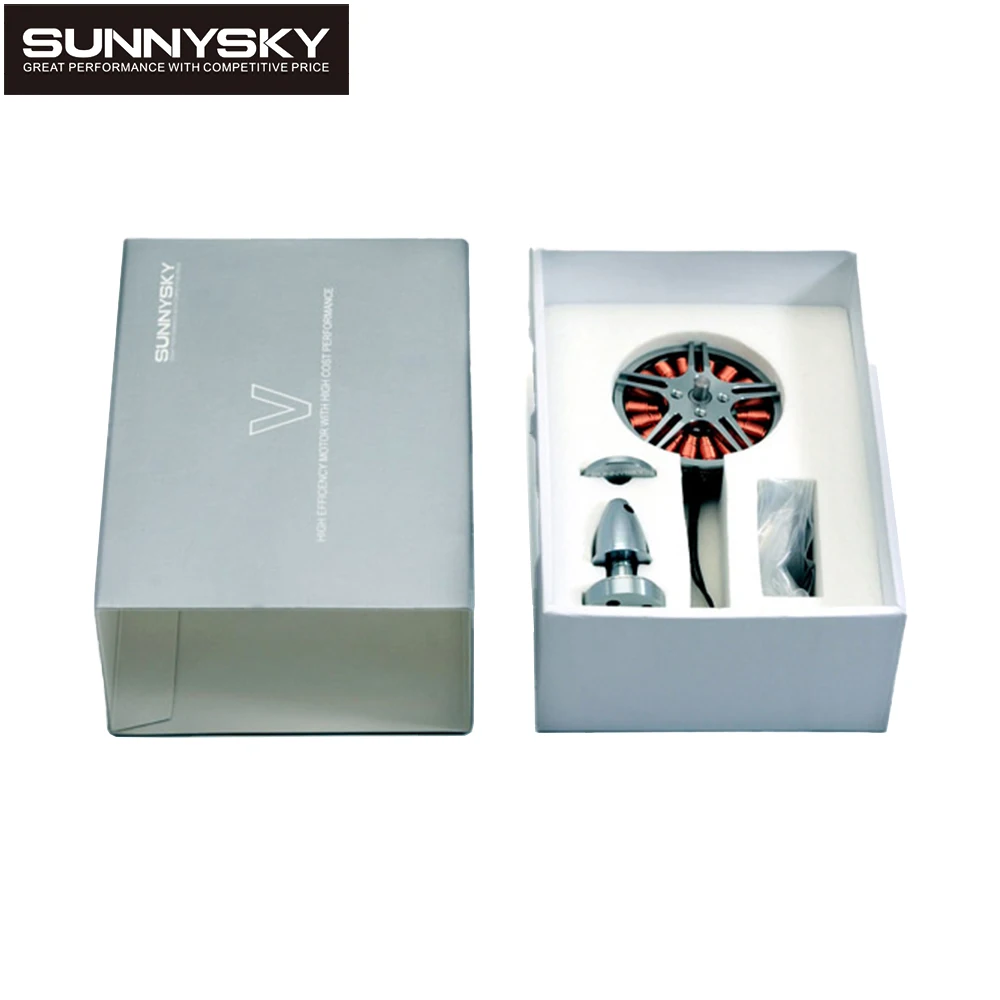 SUNNYSKY – moteur sans balais V5208 KV340 4-6S, 880W, 4.0mm, pour Drone RC à ailes fixes, avion, jouet