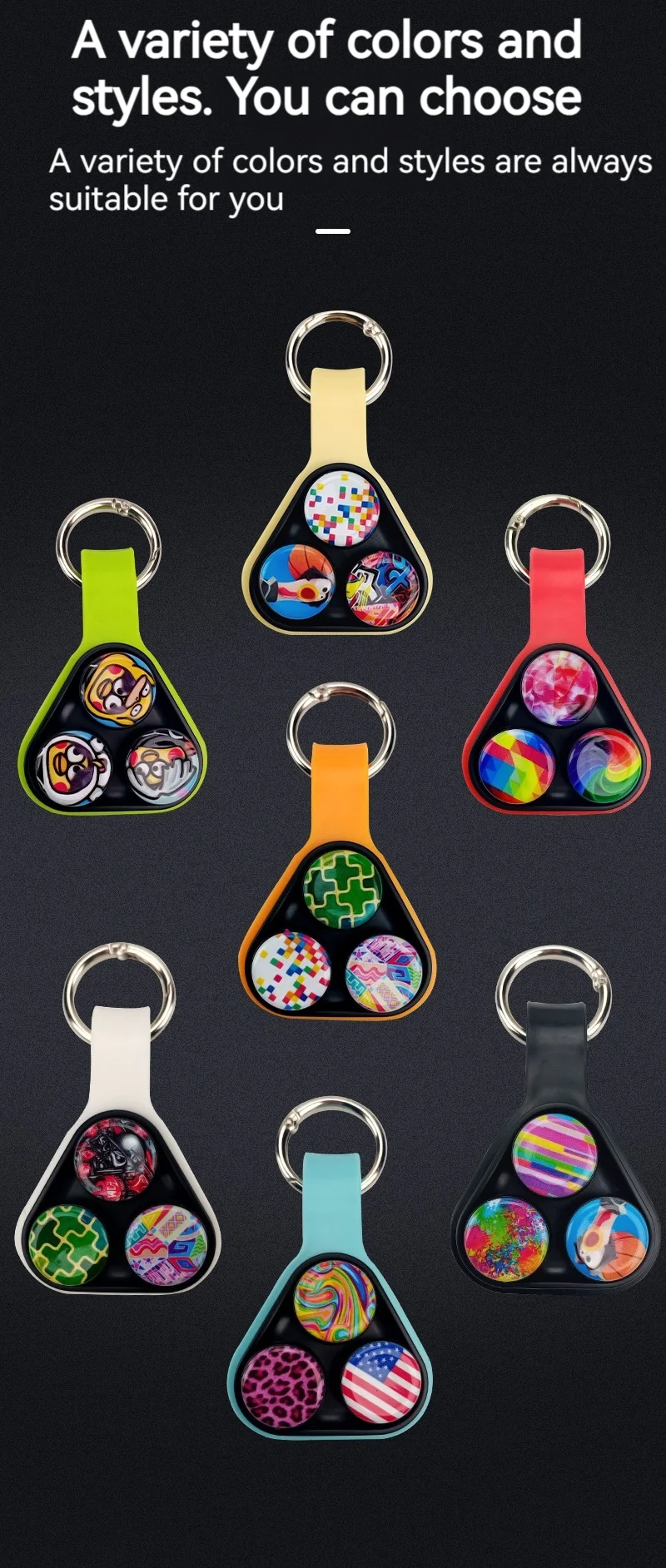 New Hand Spinner Series Elastic Magnet Toy Colorful Decompression Fidget Spinner Toys for Adults Kids Christmas Gifts