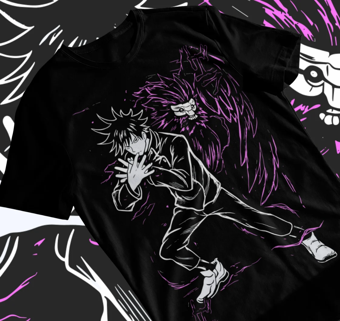 Megumi Fushiguro T-Shirt Jujutsu Kaisen Gojo Satoru Shinigami Shirt Soft Tee