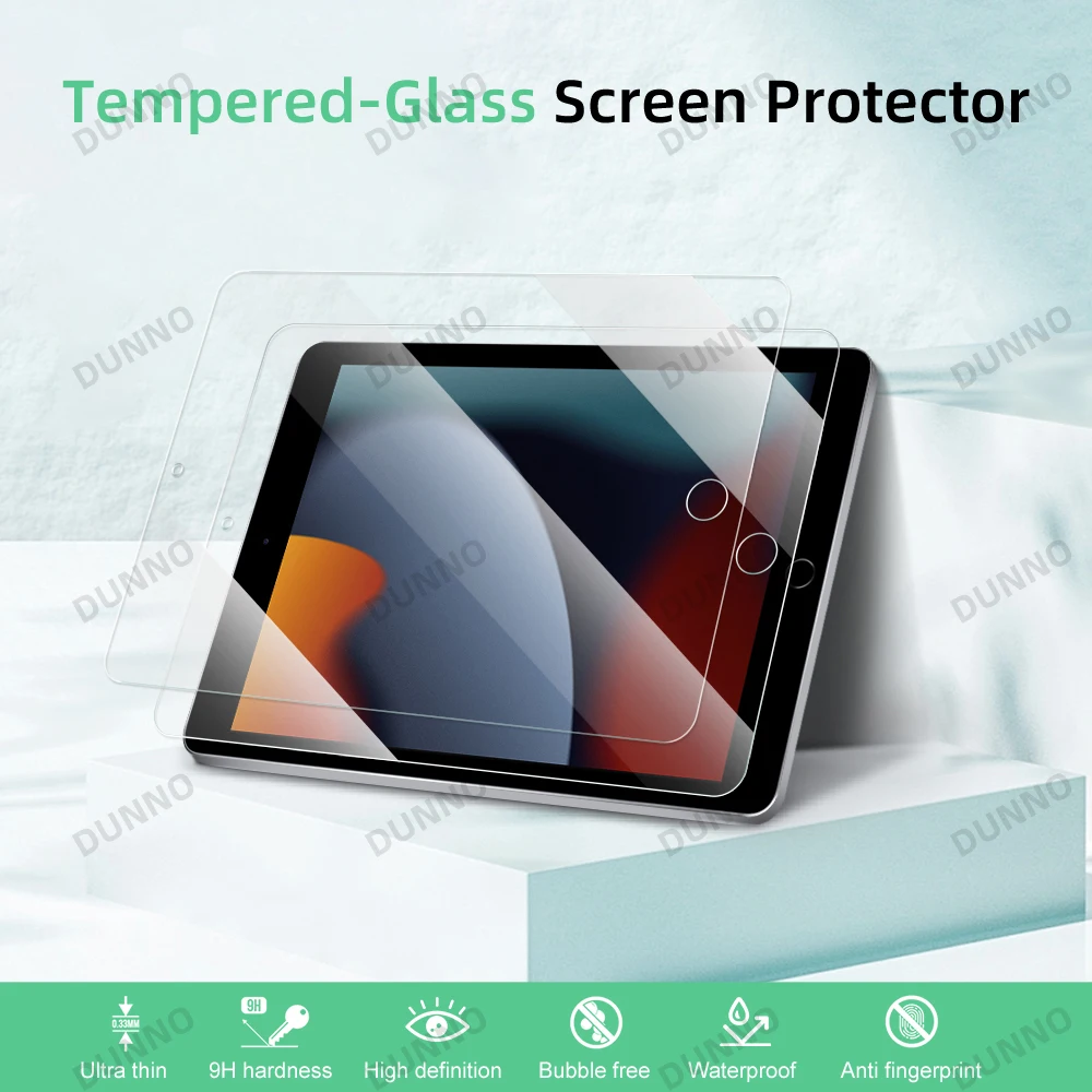 2pcs iPad Screen Protector Tempered Glass for 2024 iPad Air 11/13 Pro 11/13 HD Film for iPad 10/9/8/7/6/5 Air 4/5 Mini6