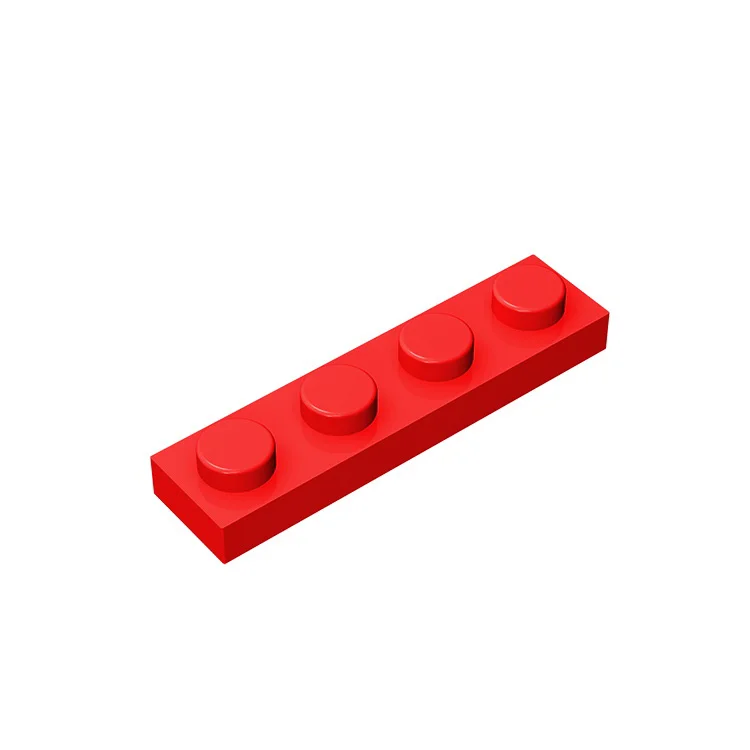 Gobricks 10PCS MOC Ziegel Teile Platte 3710 1x4 Kompatibel Baut Partikel Für Bausteine DIY Steine Pädagogisches spielzeug