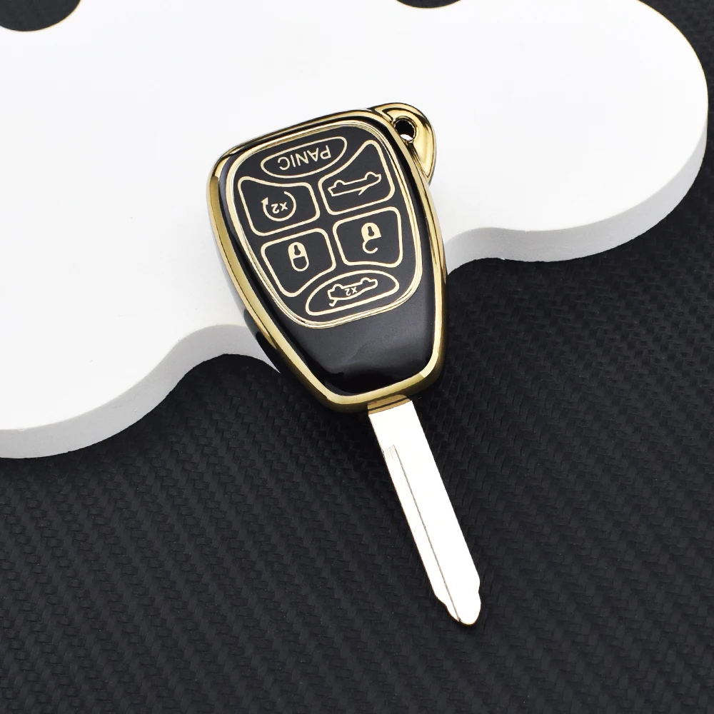 6 Buttons TPU Remote Car Key Shell Case for Dodge RAM JEEP Commander Compass Grand Cherokee Liberty Wrangler Chrysler