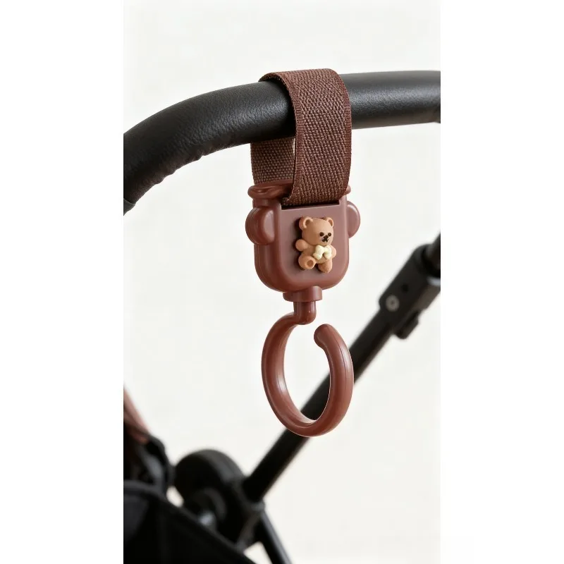 Multi Function 360 Rotating Stroller Organizer Hook for Baby Carriage Accessories 1pc Free Your Hands Baby Stroller Hook