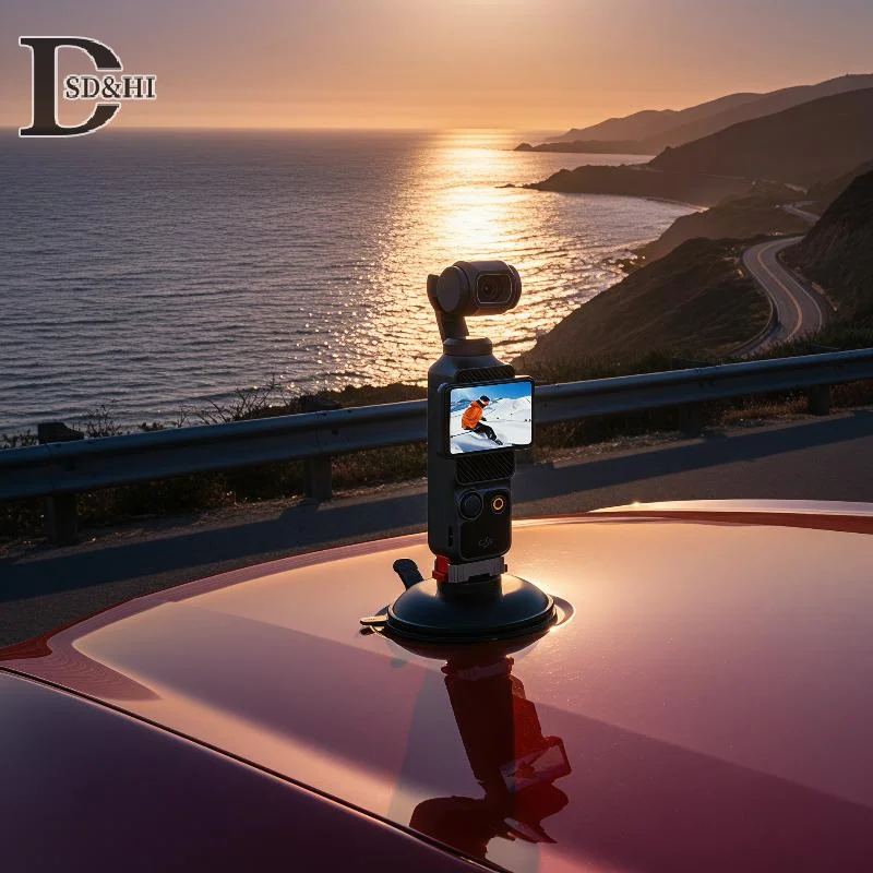 Магнитное быстросъемное крепление из сплава для Insta360 AcePro2 X5, адаптер-кронштейн с интерфейсом 1/4 дюйма для Action6 5 4