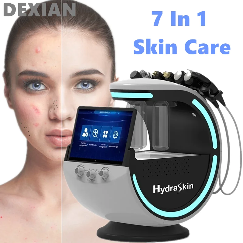 7 IN1 Hydro facial machine Professional Ultrasonic Skin Rejuvenation Dermabrasion Hyperbaric Oxygen Facial Machine Deep Cleanse