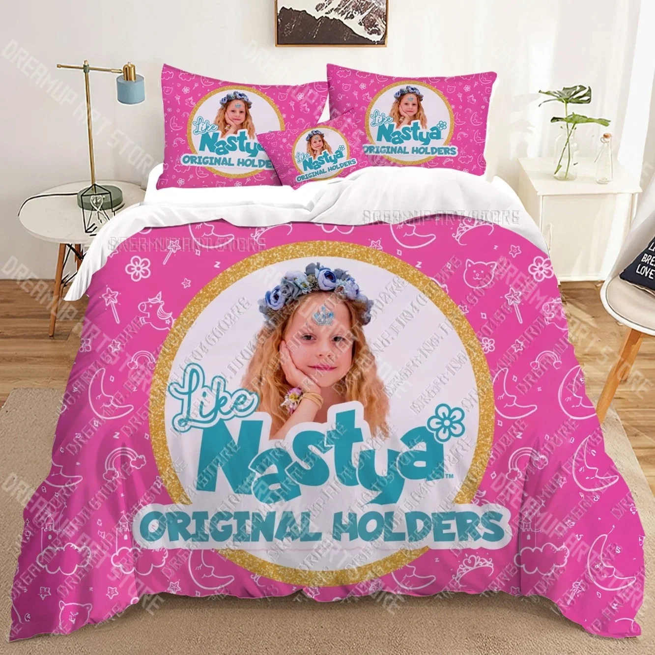 Fashion Like Nastya 3D Bedding Sets Print Duvet Cover Adults_ Children Bed Comforter Birthday Gift Dropshipping