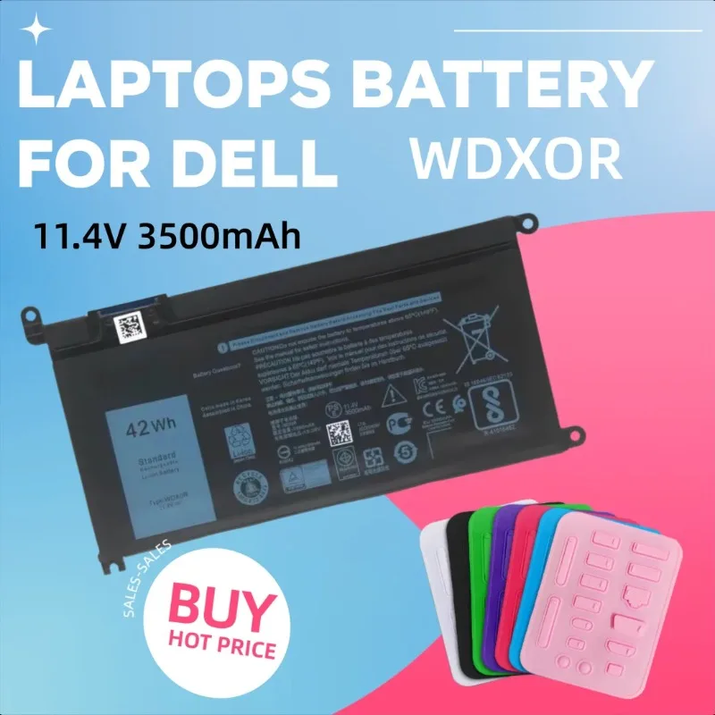 

11.4V 3500mAh WDXOR for Dell 15 5568 7000 7460 14 5468 7560 7472 Laptops Battery