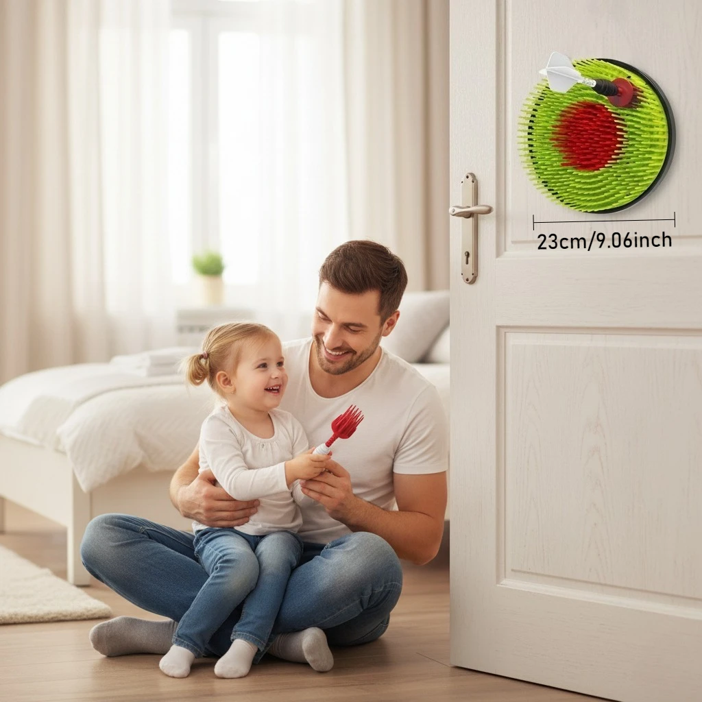 Set di freccette con punta morbida, bersaglio per lanciare le freccette, sport all'aria aperta, giocattolo educativo e interattivo per genitori e figli, regalo di Natale