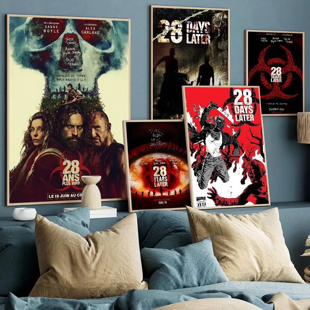 Movie 28 D-Days L-Later Vintage Posters Sticky Vintage Room Home Bar Cafe Decor Kawaii Room Decor