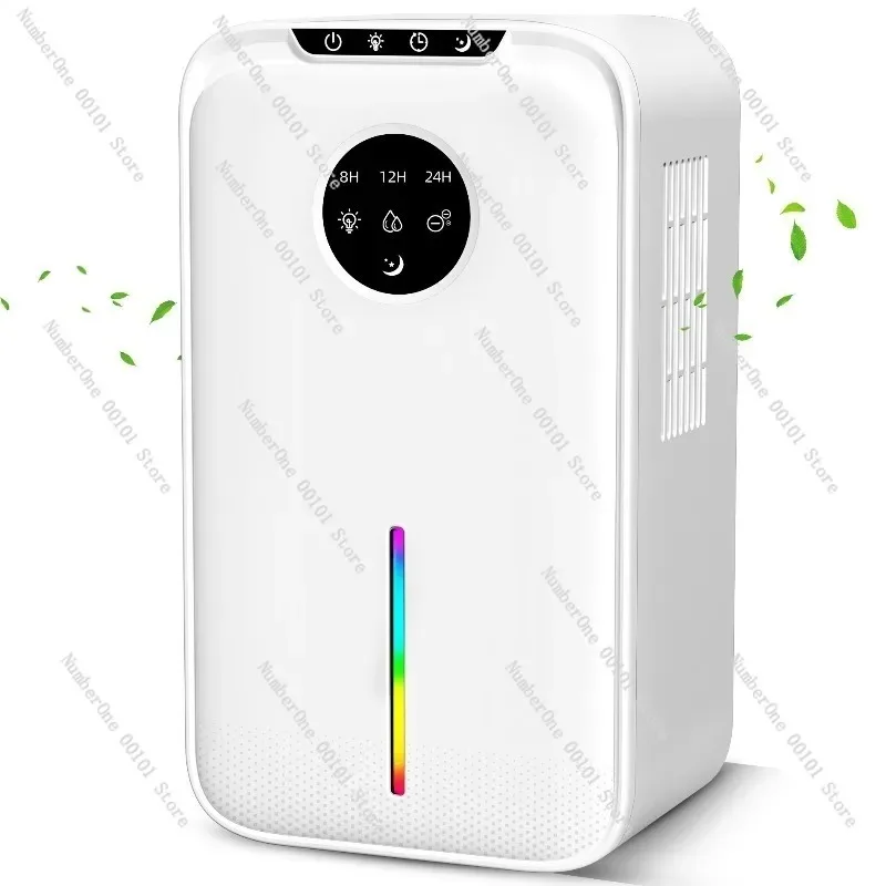 Single Core Household Dehumidifier, Silent Moisture Absorber for Bedroom Basement Closet Bathroom, Portable Air Dryer