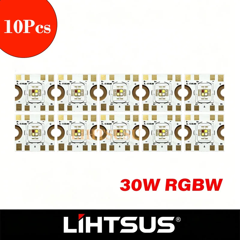 10Pcs TX-1818CU-C4-RGBW 30W LED Chip for 4 Heads Beam LED Moving Head Lighting Lamp Source Mini DJ LED Spot Light LED Source