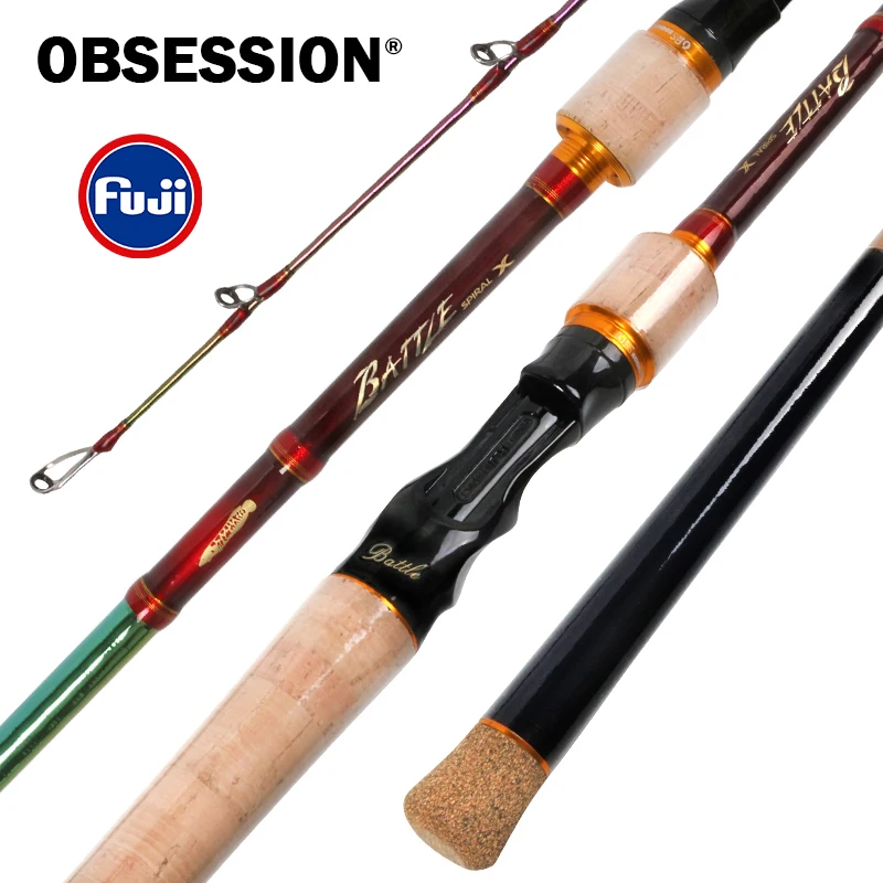 OBSESSION BATTLE 2.1m 2.35m Overhead Rod Japan FUJI Guide Ring 2 Sections Casting Fishing Rod Catfish Snakehead Freshwater