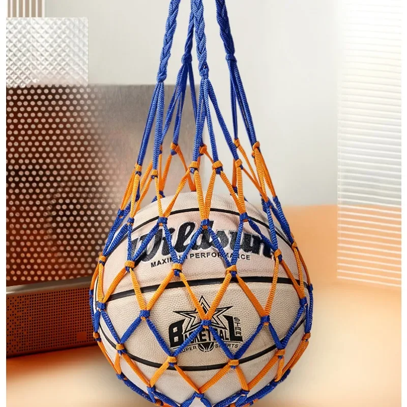 

1 шт., сумка для баскетбольной сетки, прочная ручная жирная плотная нейлоновая веревка, защита окружающей среды, портативный подарочный мяч, игольчатый мяч, игра в футбол