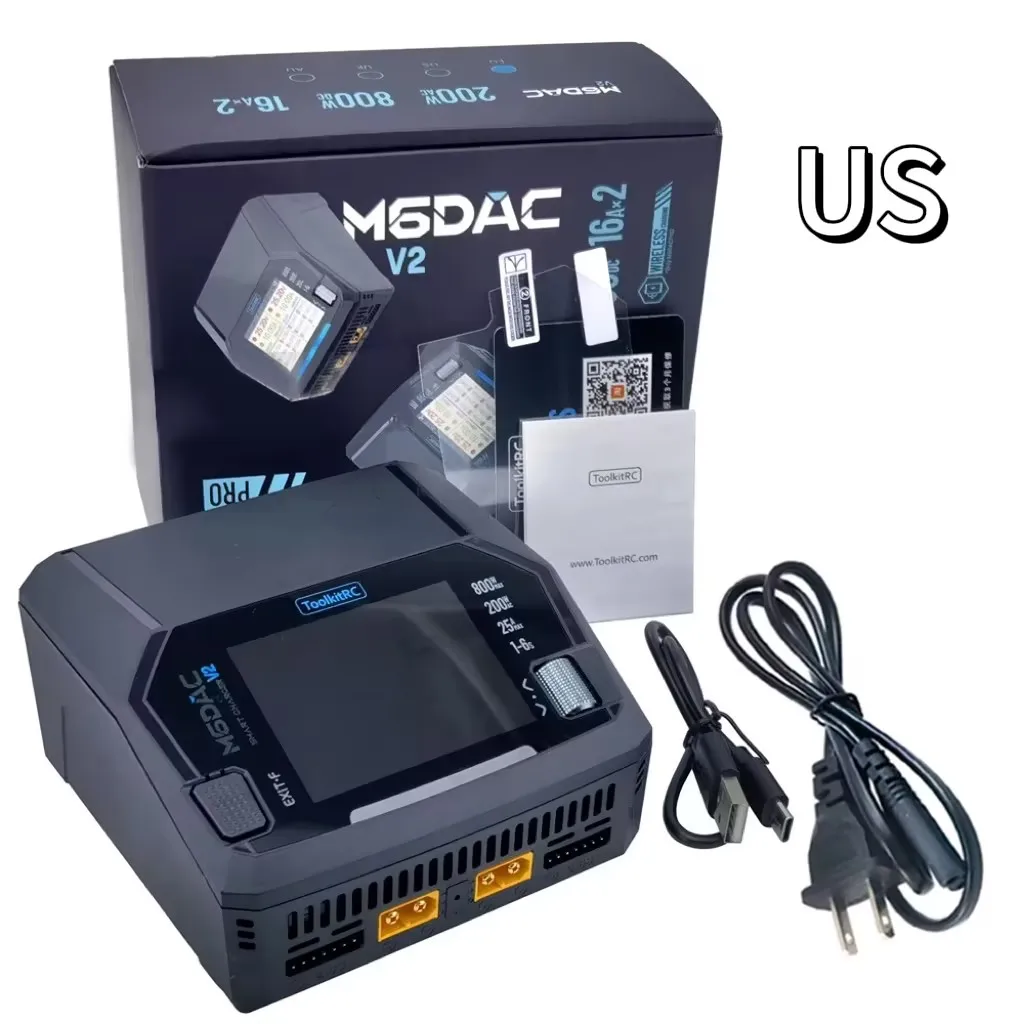 ToolkitRC M6DAC PROまたはV2インテリジェントチャージャー デュアル