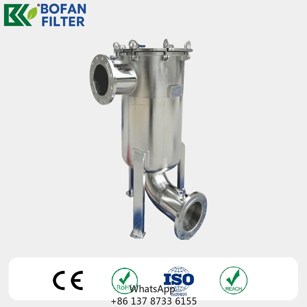 Bofan Easy-Clean Basket Strainer 304/316L Stainless Steel Wear-Resistant For Chemical Filtration