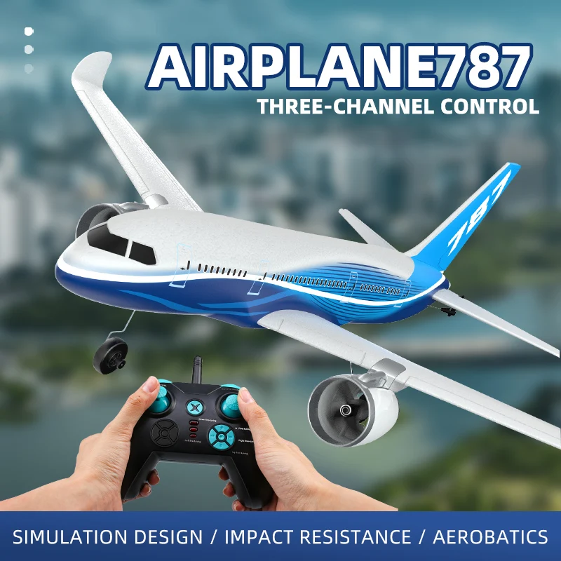 3CH RC Airplane BM30 787 EPP Aircraft 2.4G Remote Control Glider Intelligent Gyroscope Foam Plane Model Toys