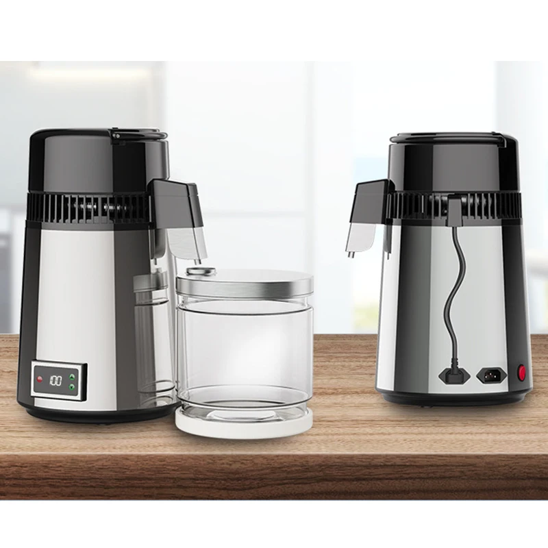 K40203 máquina de água destilada 4l casa destilada máquina de água pura destilação purificador filtro de água de aço inoxidável