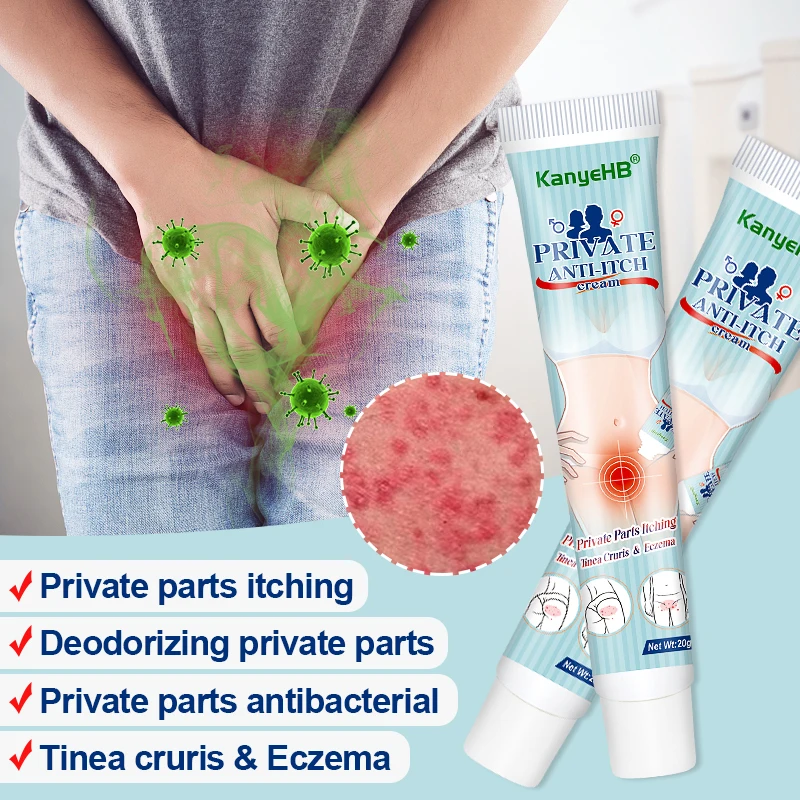 3pcs Private Antifungal Cream Remove Vulva Odors Scrotal Eczema Jock Itch Anti-itch Psoriasis Ointment Anal Pruritus Unisex A966