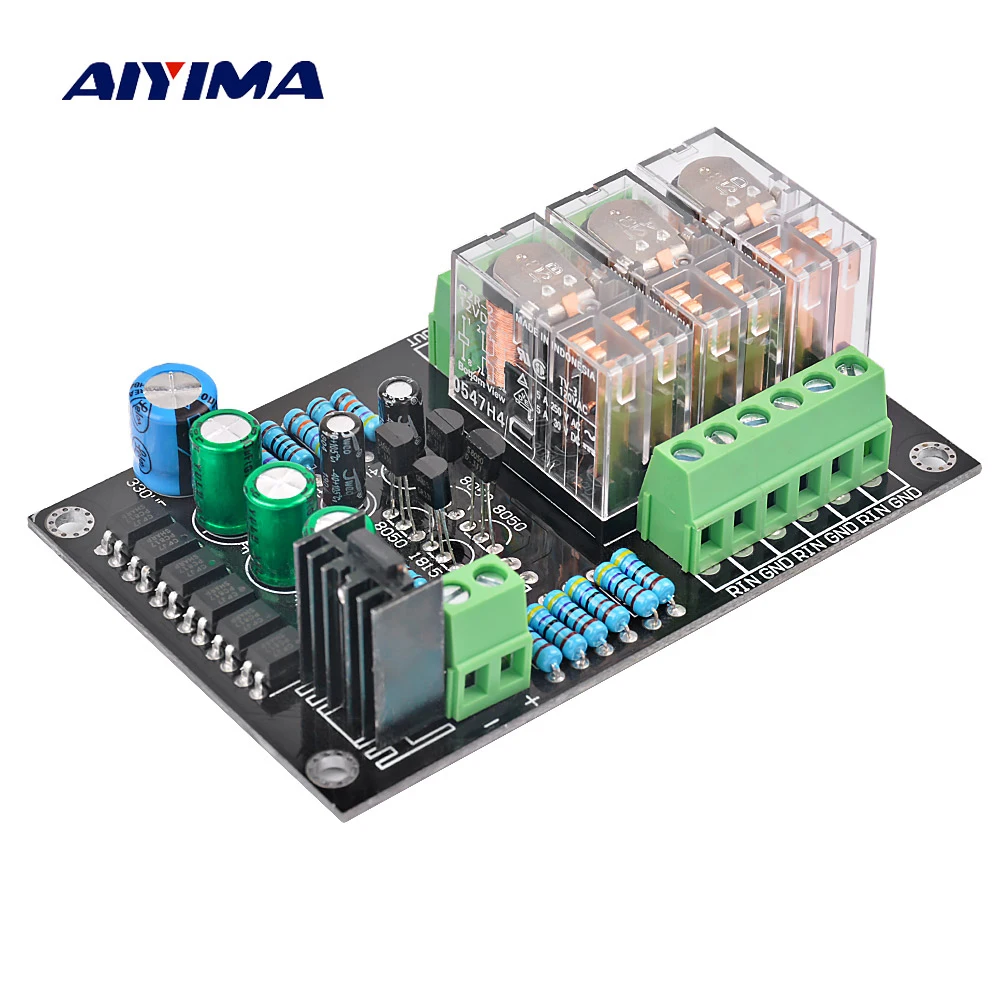 

AIYIMA 300W Audio Speaker Protection Board with Relay Independent 3 channels DC Protection board for Digital amplifier DIY