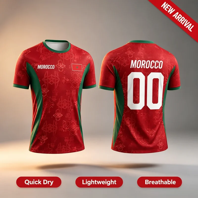 2026 New Quick Dry Colombia 3D Printing Theme Football T-Shirt Fan Surrounding T-shirt for Men Family Matching Parent-child