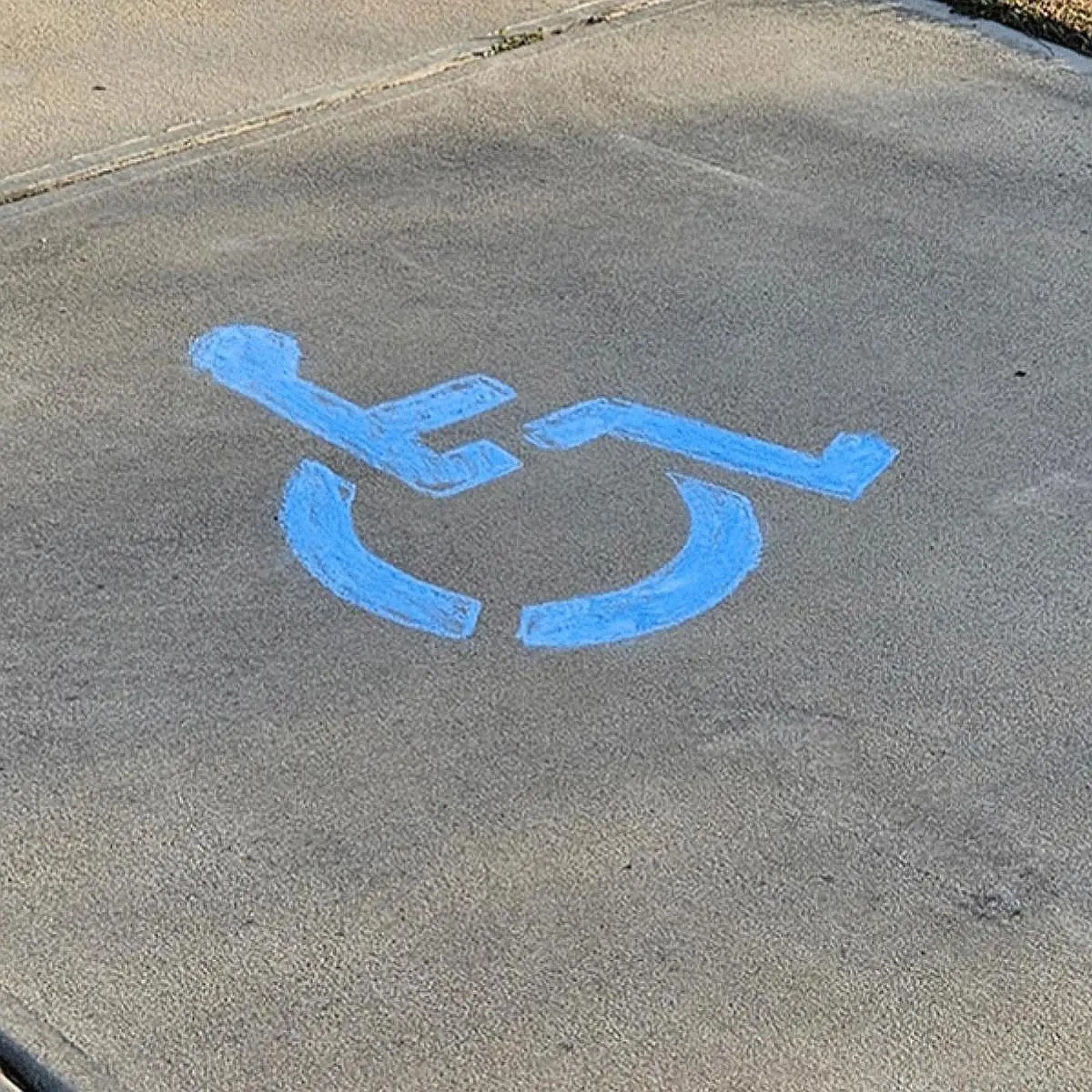 Handicap Stencil Foldable Marker Flexible 1mm Thickness Pavement Painting Easy to Use Garage Silicone Versatile Symbol Template