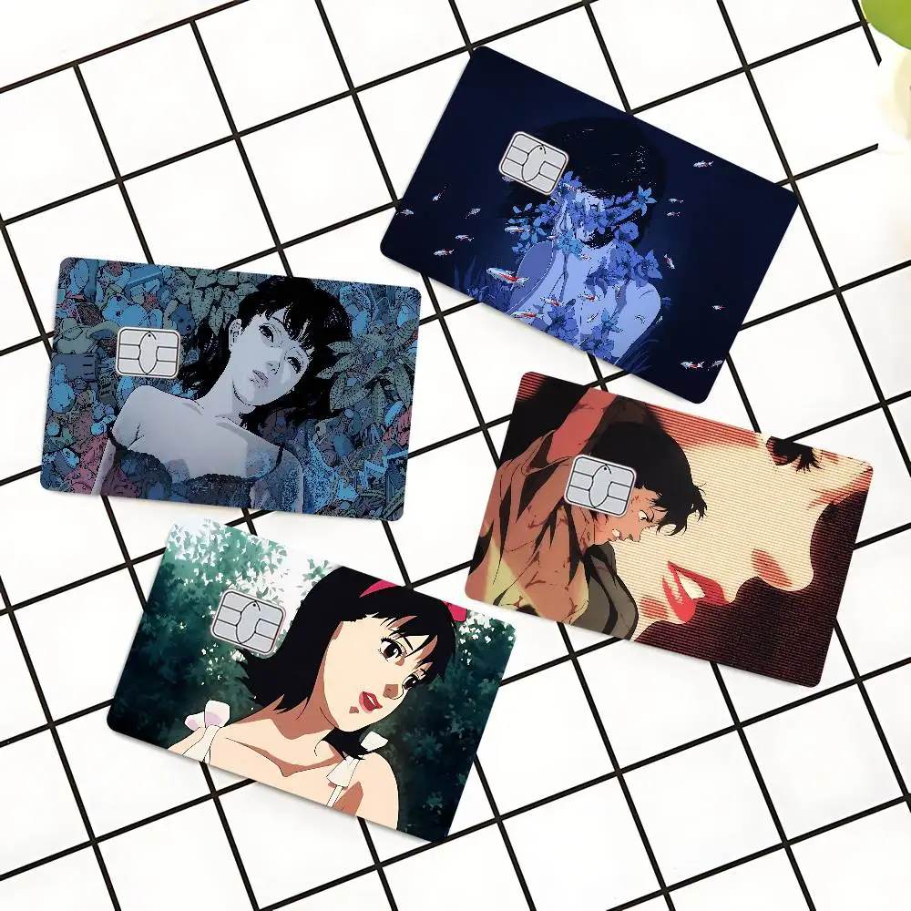 

P-Perfect Blue Canvas Японское аниме Spend Or Shell On Off Ультратонкая наклейка без выцветания Кожаная пленка для дебетовой кредитной карты