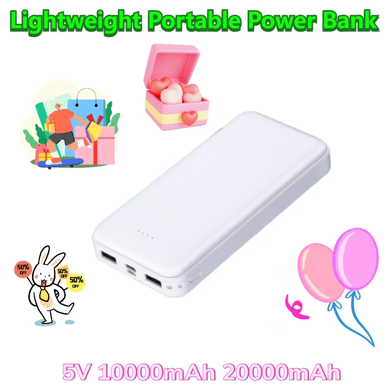 

5V 10000mAh 20000mAh Lightweight Portable Power Bank