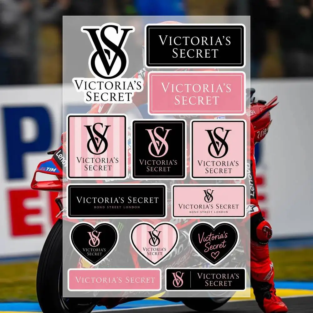 V-Victoria's Secret Japanese Motorcycle Sticker Suitable for Motorcycle Body Reflective Car Sticker Helmet Decal