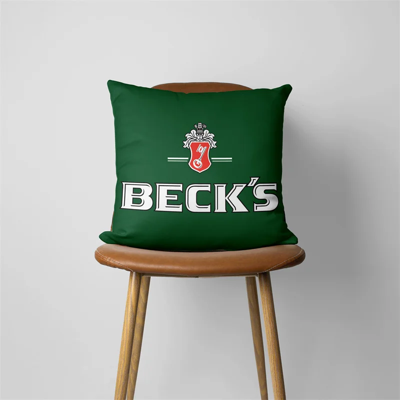 Becks Pillow Case Home Decorative Gift Sofa Car Cushions 45x45cm Square Pillowcase Chair Pillow Cove 474