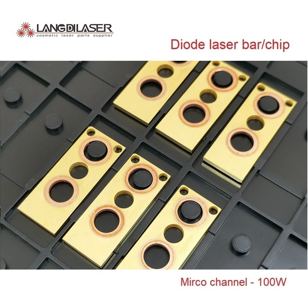 Micro Channel Diode Laser Bar / Diode Laser Chip / 808 & 810nm MI Laser Bar /  Power : 100W/each