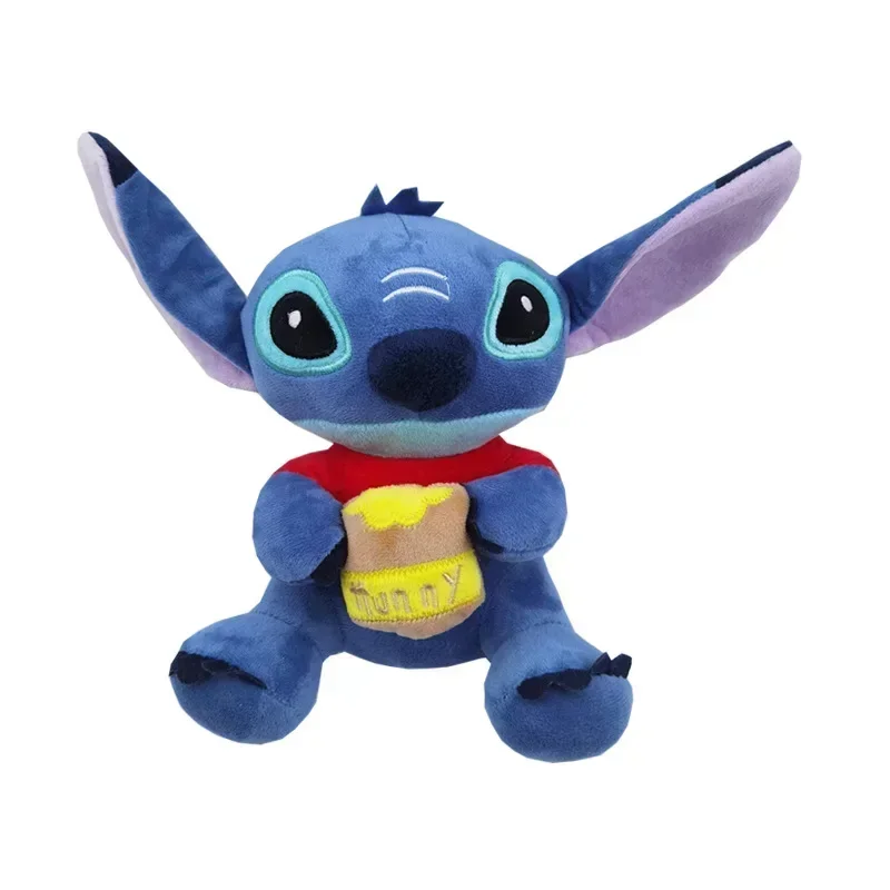 Disney Cartoon niebieski różowy ścieg pluszowe lalki Anime zabawki Lilo i Stich 20CM Stich pluszowe zabawki prezenty świąteczne dla dzieci