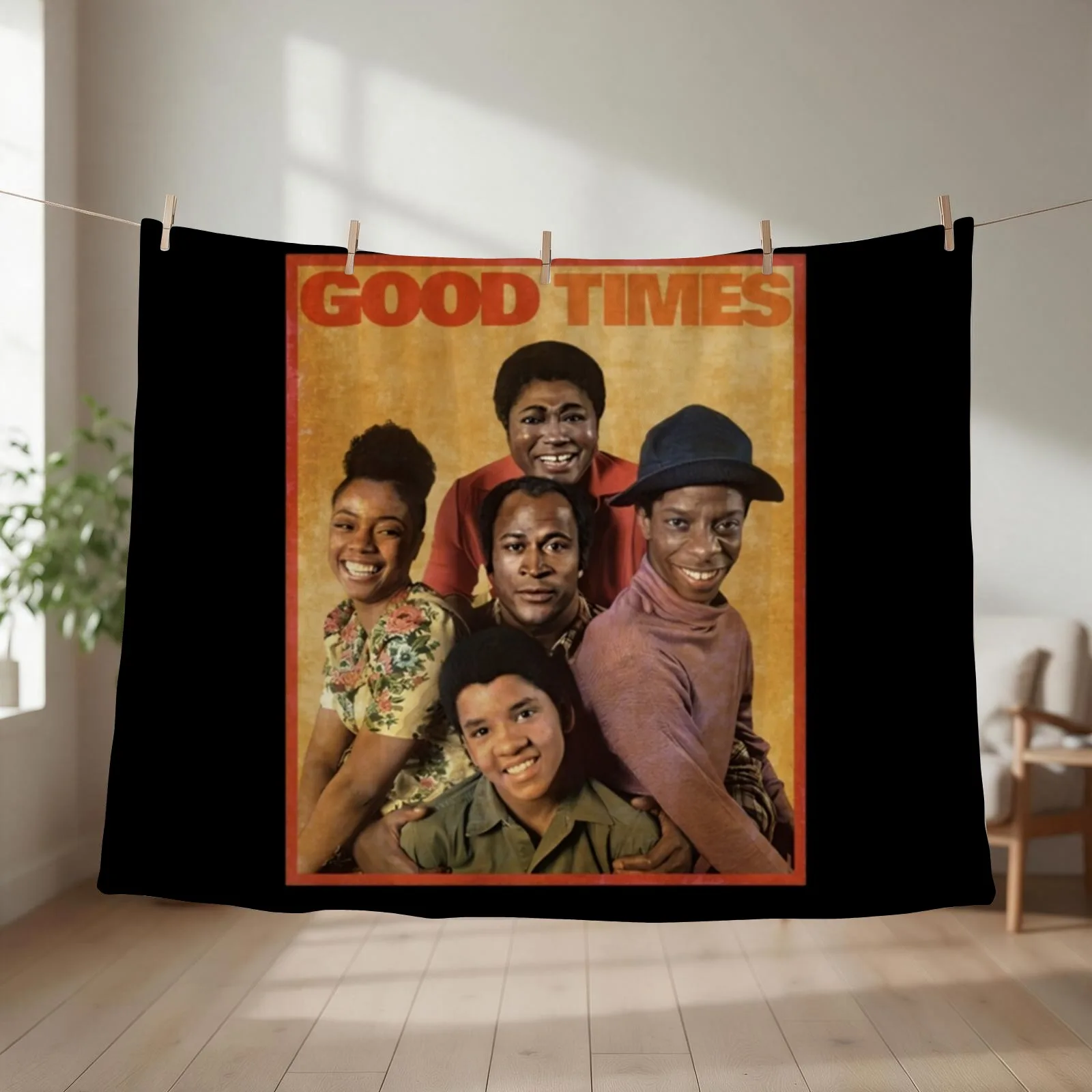 Good Times Throw Blanket couch cozy soft plush fuzzy picnic outdoor blanket