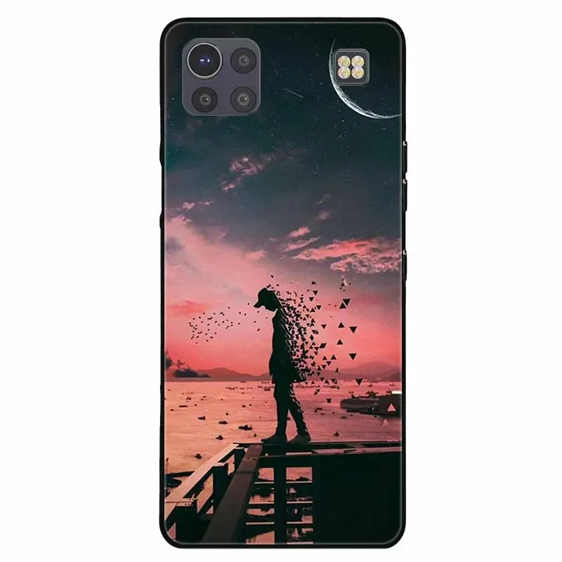 ل LG K92 5G حافظة كول وولف سيليكون اللوحة لينة غطاء أسود ل K 92 LGK92 5G الهاتف قذيفة كابا LMK920 الحيوان الأسد بولي TPU Coques