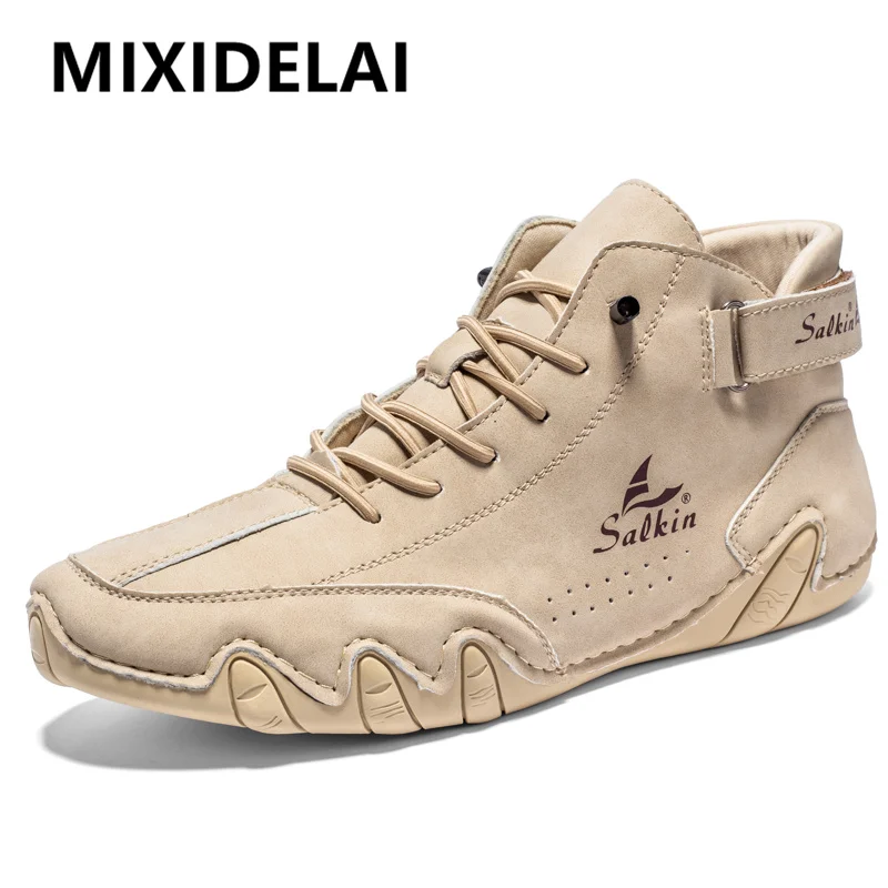 Large Size 38-47 Men's Boots Autumn Breathable Men's Ankle Boots Soft Comfortable Men's Outdoor Boots Fashion Men's Casual Shoes