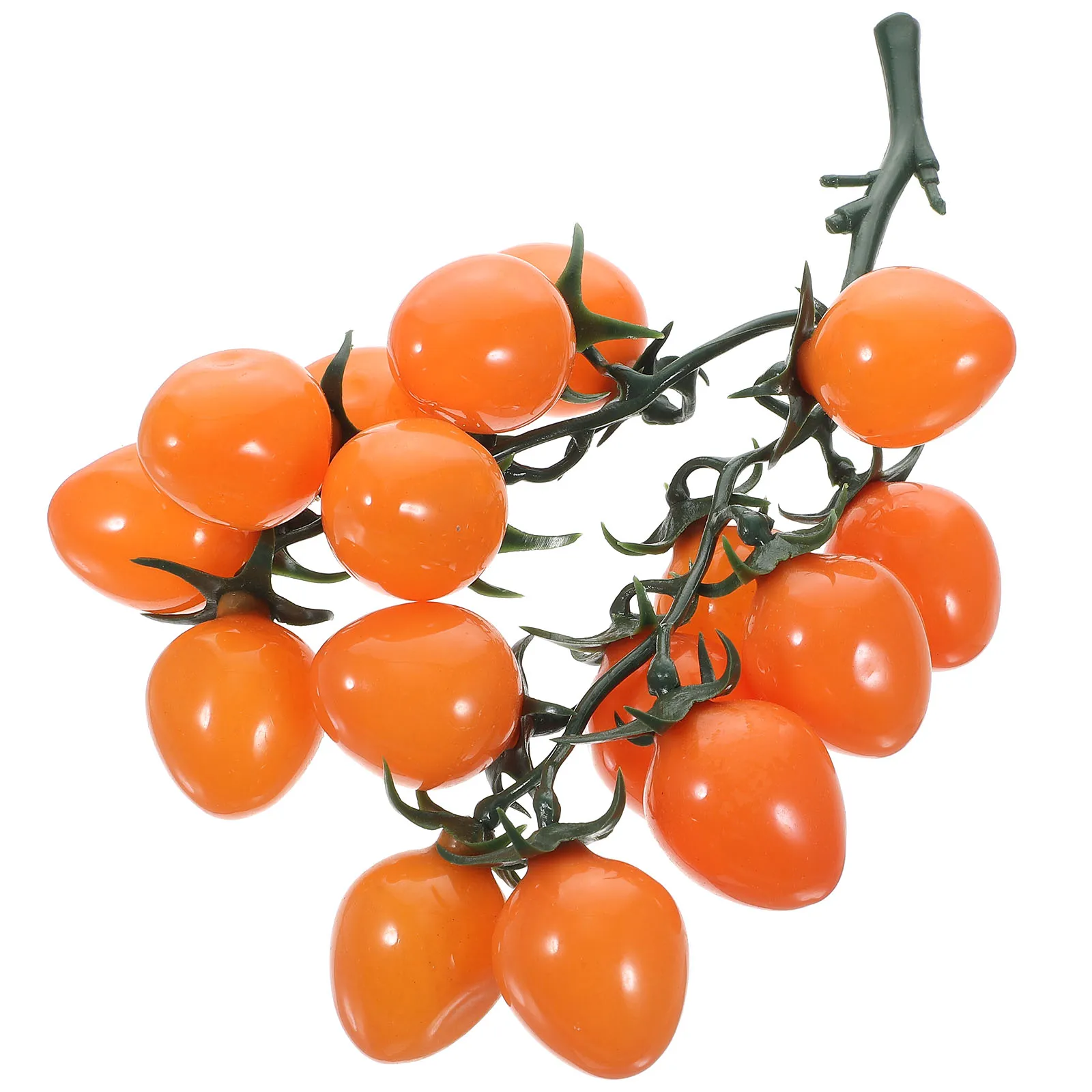 

Simulated Cherry Tomatoes String Decorative Fake Fruit naments for Home Kitchen Party Supplies Lifelike PVC
