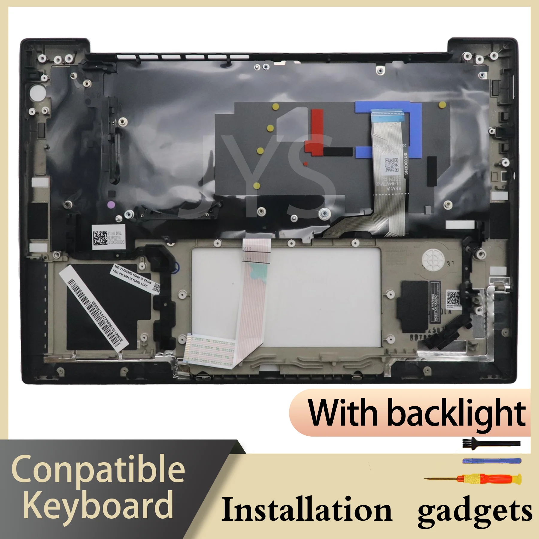for Lenovo ThinkPad X13 GEN6/X13 Yoga GEN6/L13 Yoga GEN6 C-shell Backlit Keyboard Arabic/Greece/Hebrew/Korean/Russian/Thai/US