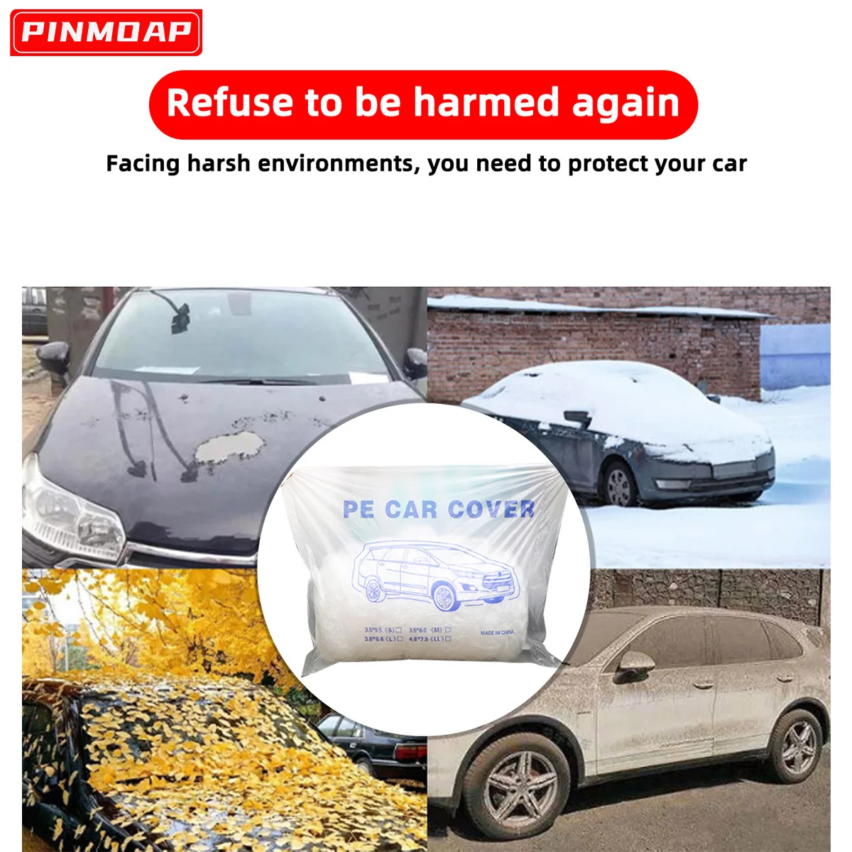 

Одноразовый автомобильный чехол, прозрачный пластиковый автомобильный чехол, универсальный водонепроницаемый и пылезащитный автомобильный чехол, подходящий для внедорожников и седанов