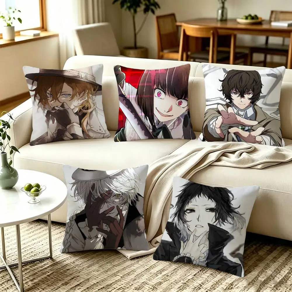 Bungo Stray Dogs Dazai Osamu  Pillow Covers, Home Sofa Cushion Covers and Aecorative Custom
