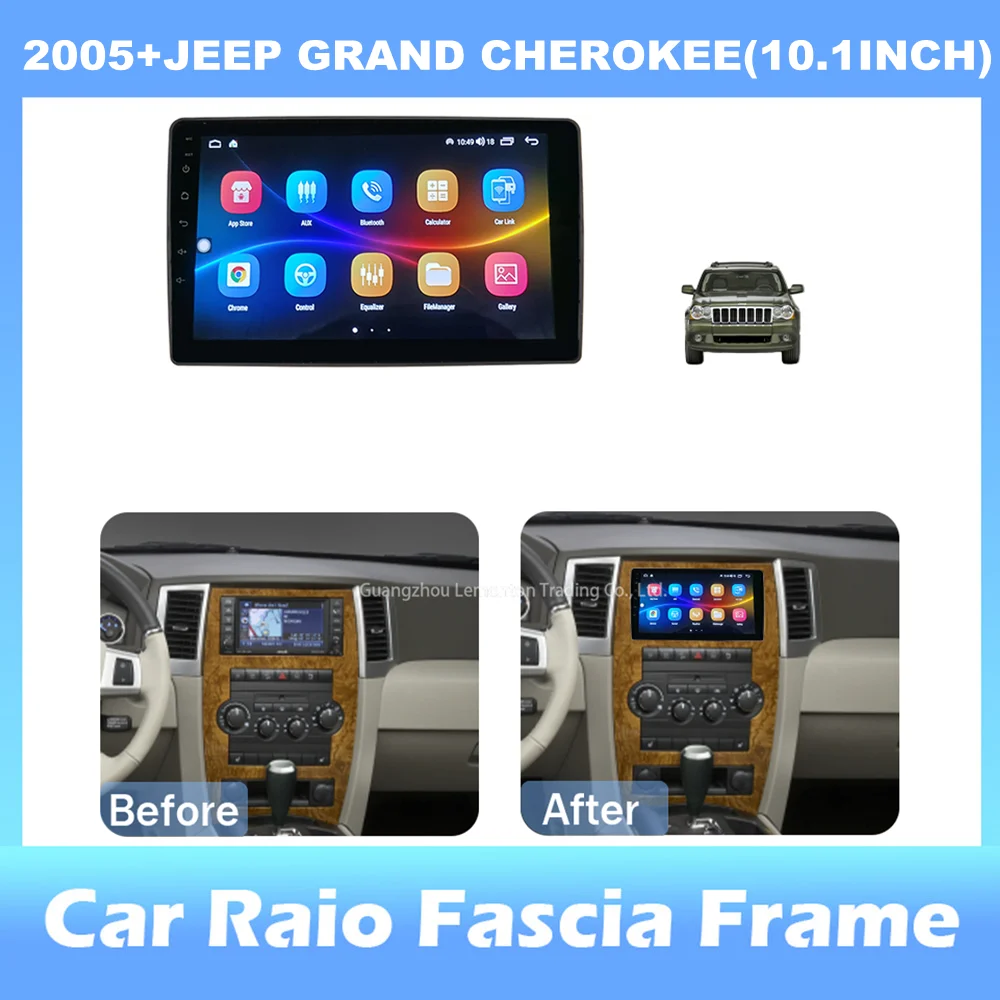 

Автомагнитола 2Din, 10,1 дюйма, для JEEP GRAND CHEROKEE 2005 +, стереопанель, для автомобильной панели Teyes с рамкой для CD, DVD