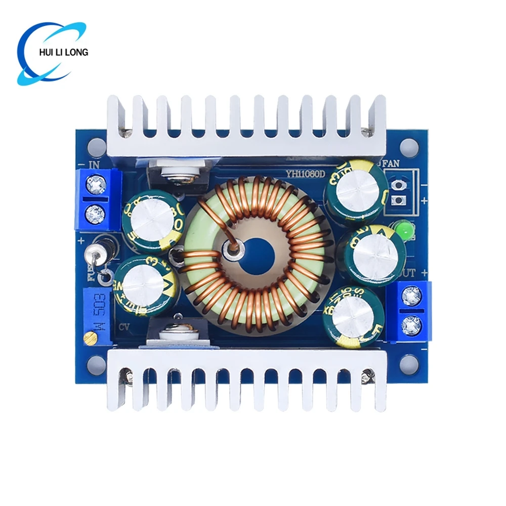 100W 5-40V 12A DC-DC Modul Step-Down Dapat Disesuaikan Riak Rendah Daya Tinggi Modul Daya Mobil Efisien 95% 12/24V Hingga 3.3V/5/12V